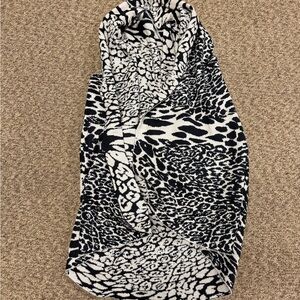 Cupio Black and White Animal Print Jacket